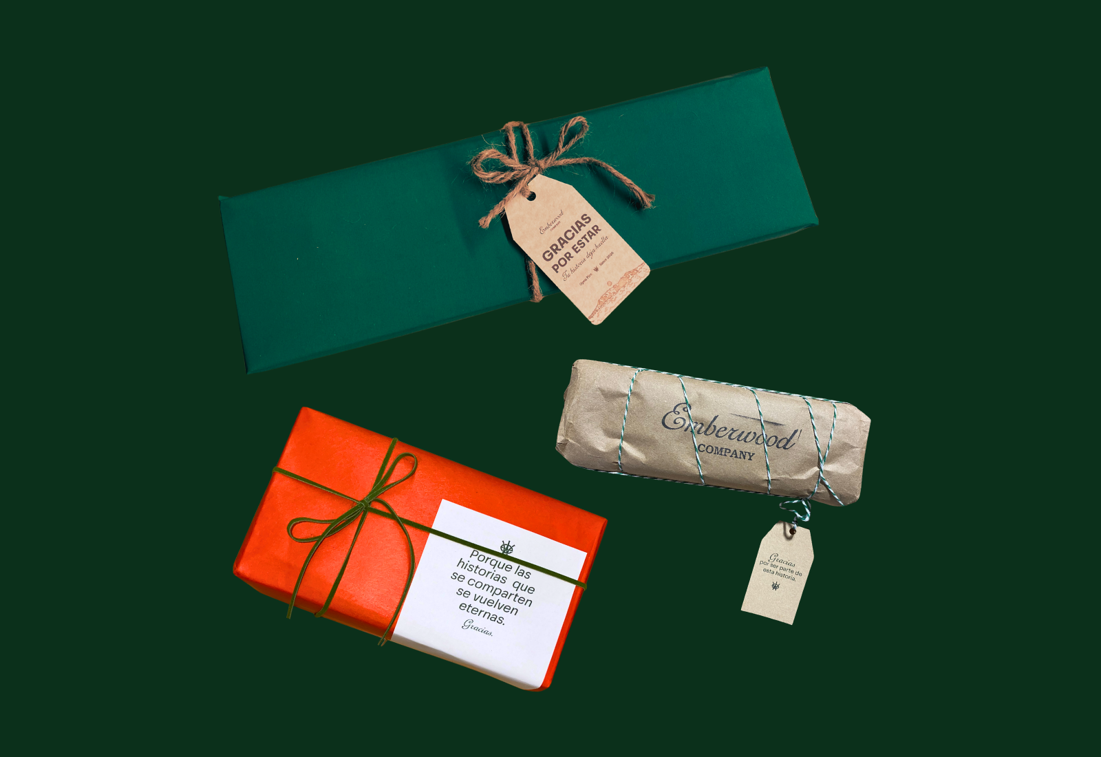 Opciones de envoltura para regalos Emberwood